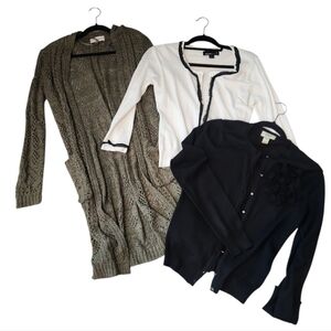 Women's Sweater Bundle / Set - Black, White, and Green